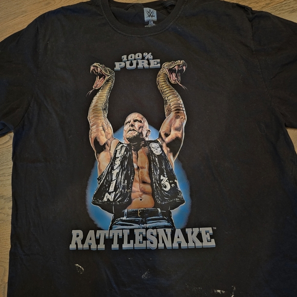 Retro Vintage Style Stone Cold Steve Austin 100% Pure Rattles Snake T-Shirt WWE - Picture 4 of 6